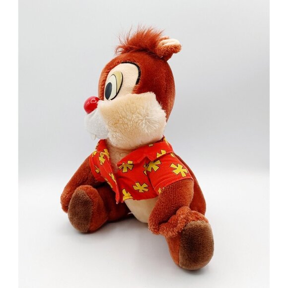 Disney World Chip & Dale Rescue Rangers  Chipmunk Plush 10" Dale - Picture 3 of 5